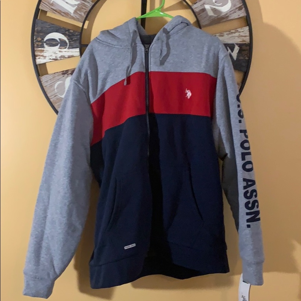 Men’s Hooded Sweatshirt Zipped Jacket